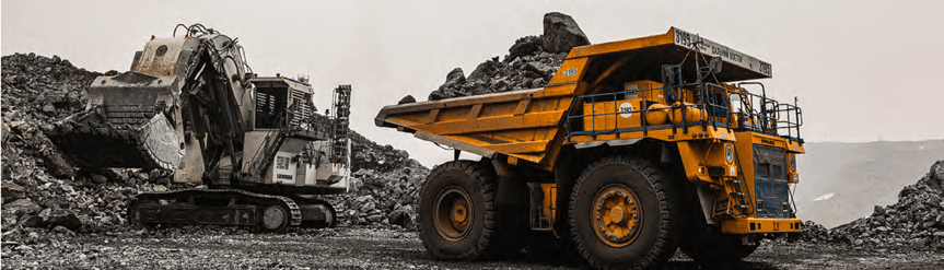 Белаз на карьере